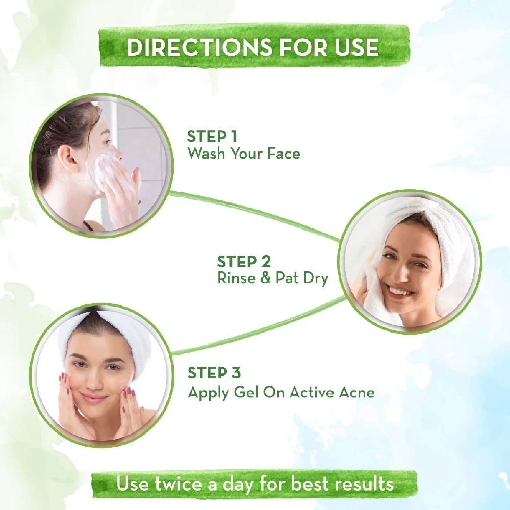 Tea Tree Spot Gel Face Cream with Tea Tree and Salicylic Acid For Acne and Pimples, 15g-4.webp